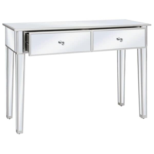 Wandtafel Gespiegeld 106,5X38X76,5 Cm Mdf En Glas