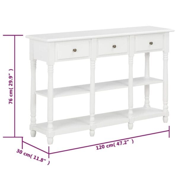 Wandtafel 120X30X76 Cm Mdf