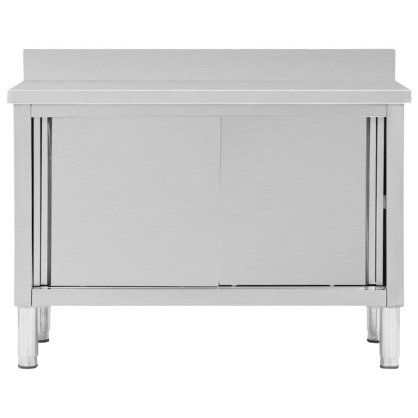 Werktafel Met Schuifdeuren Roestvrij Staal