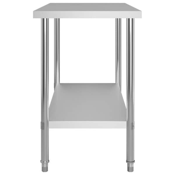 Keukenwerktafel Met Bovenschap 120X60X120 Cm Roestvrij Staal
