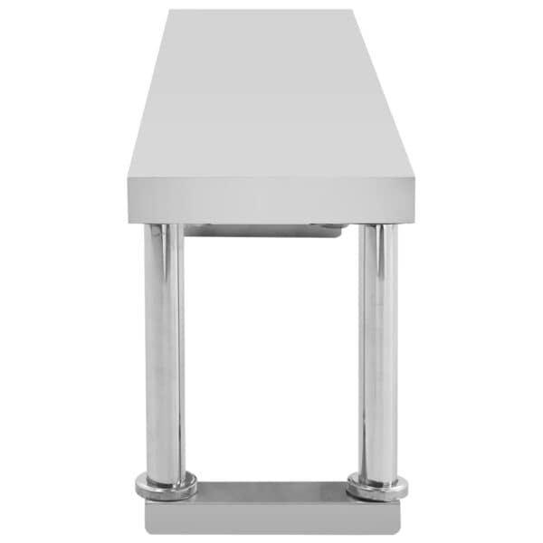 Keukenwerktafel Met Bovenschap 120X60X120 Cm Roestvrij Staal