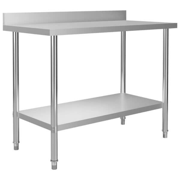 Keukenwerktafel Met Bovenschap 120X60X120 Cm Roestvrij Staal