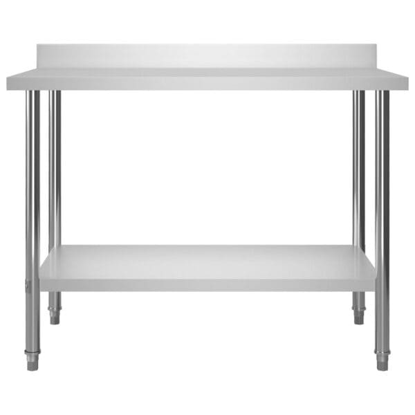 Keukenwerktafel Met Bovenschap 120X60X120 Cm Roestvrij Staal