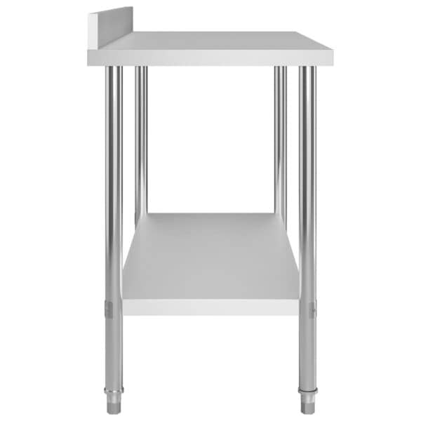 Keukenwerktafel Met Bovenschap 120X60X120 Cm Roestvrij Staal