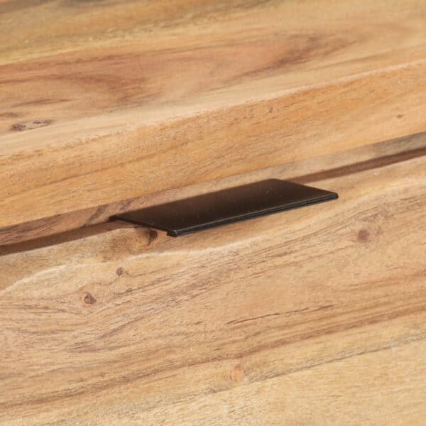 Wandtafel Met Natuurlijke Rand 100X35X76 Cm Massief Acaciahout