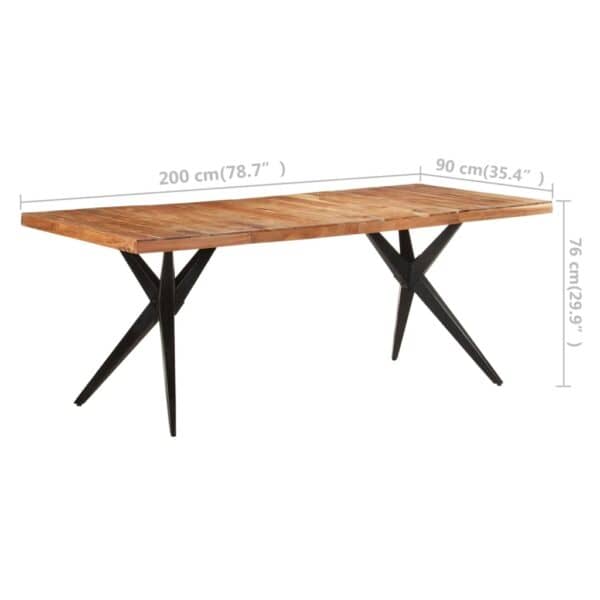 Eettafel Gebleekt