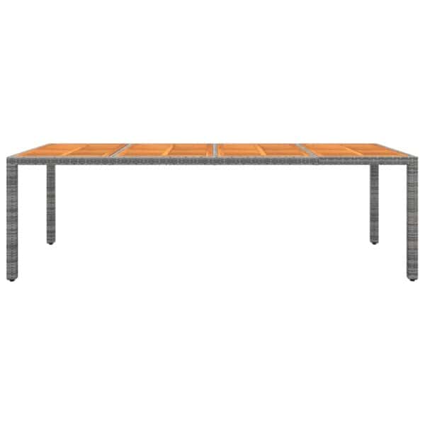 Tuintafel 250X100X75 Cm Poly Rattan En Massief Acaciahout