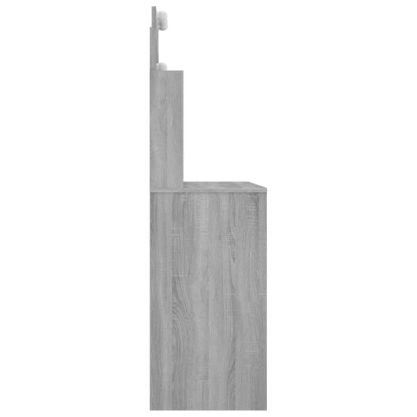 Kaptafel Met Led-Verlichting 96X40X142 Cm Eiken