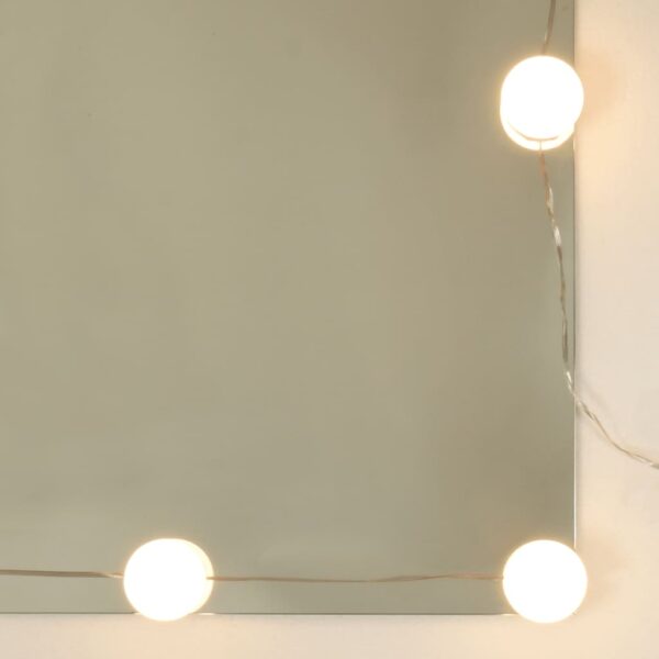 Kaptafel Met Led-Verlichting 96X40X142 Cm Eiken