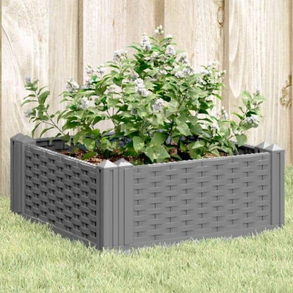 Plantenbak Met Pinnen Polypropeen Grijs