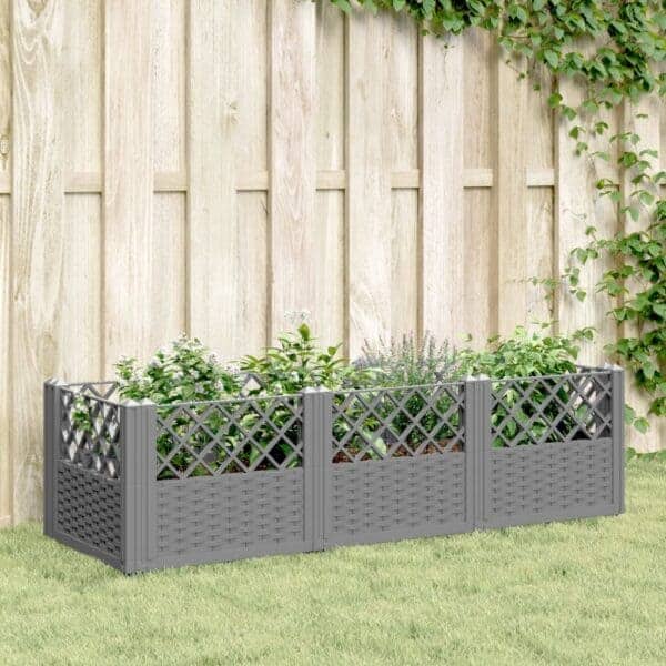 Plantenbak Met Pinnen Polypropeen Grijs