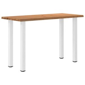 Bartafel Met Natuurlijke Rand 180X80X Massief Eikenhout Wit