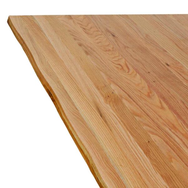 Bartafel Rechthoekig 200X80X Massief Eikenhout Lichtbruin Wit