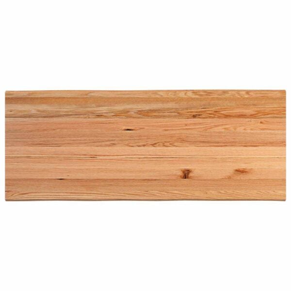 Bartafel Rechthoekig 200X80X Massief Eikenhout Lichtbruin Wit