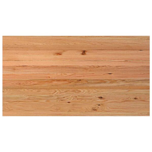 Eettafel Rechthoekig 220X120X74 Cm Massief Eikenhout Lichtbruin Wit
