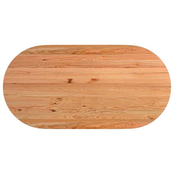 Eettafel Ovaal Massief Eikenhout Lichtbruin