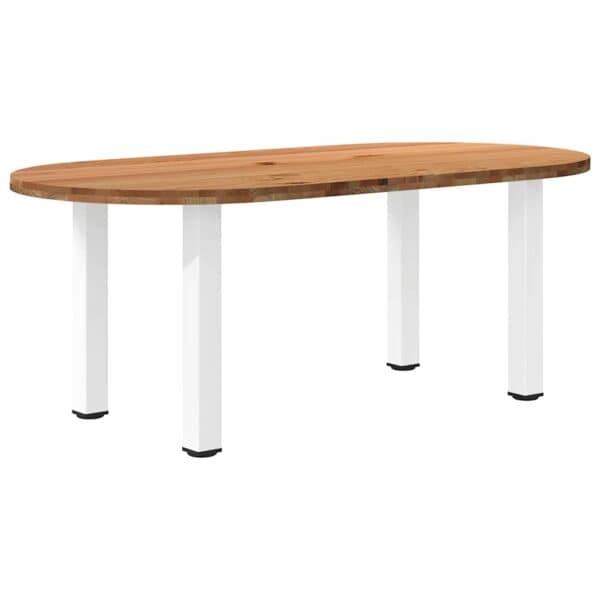 Eettafel Ovaal Massief Eikenhout Lichtbruin