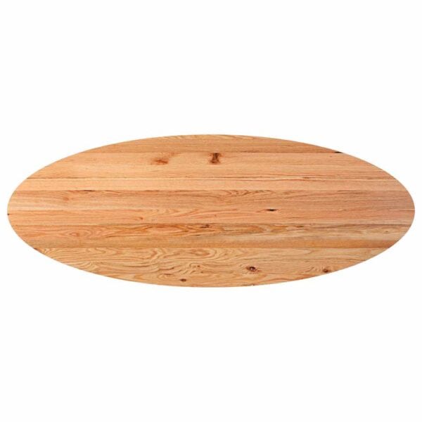 Eettafel Ovaal Massief Eikenhout Lichtbruin