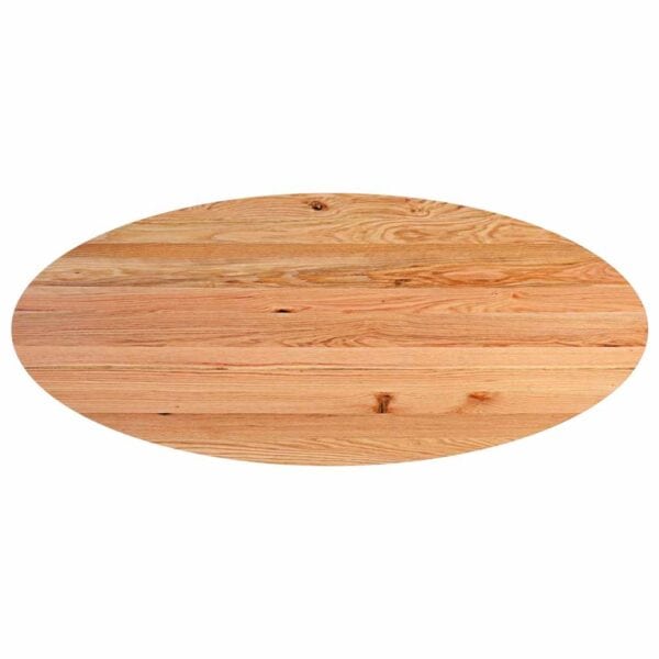 Eettafel Ovaal Massief Eikenhout Lichtbruin