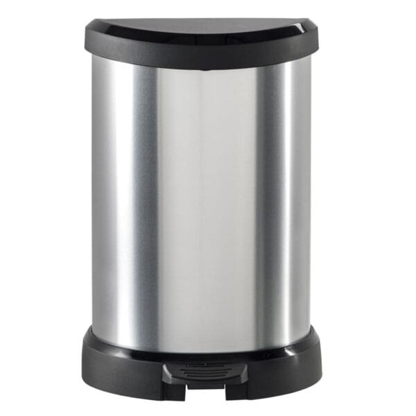 Curver Pedaalemmer Deco D-Vormig Zilverkleurig