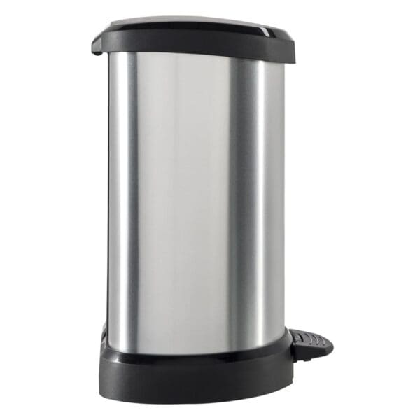 Curver Pedaalemmer Deco D-Vormig Zilverkleurig
