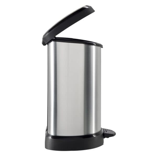 Curver Pedaalemmer Deco D-Vormig Zilverkleurig