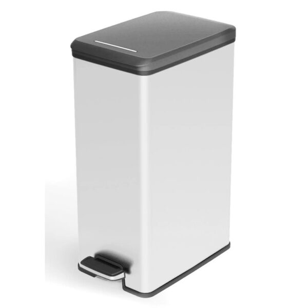 Curver Pedaalemmer Deco Smal Zilverkleurig
