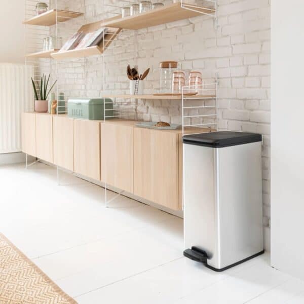 Curver Pedaalemmer Deco Smal Zilverkleurig