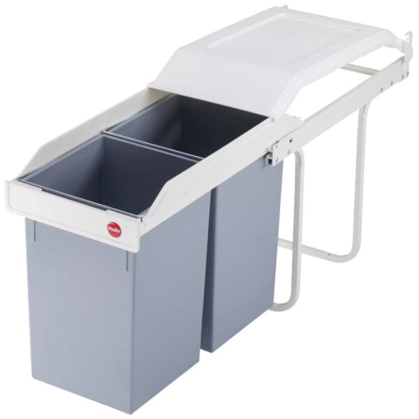 Hailo Inbouw Afvalemmer Multi-Box Duo Maat L 2X14 L Crème 3659-001