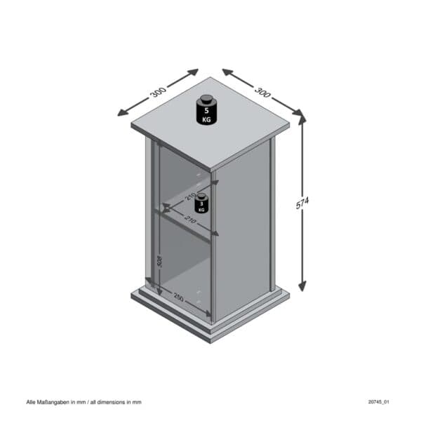 Fmd Accenttafel Met Deur 57,4 Cm Materakleurig
