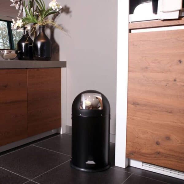 Eko Afvalbak Kickcan 33 L Matzwart