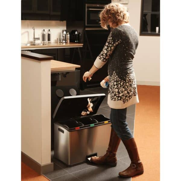 Eko Pedaalemmer Rejoice 2X30 L Matzilverkleurig