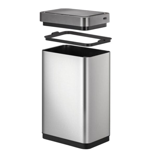 Eko Vuilnisbak Met Sensor Mirage X 80 L Matzilverkleurig