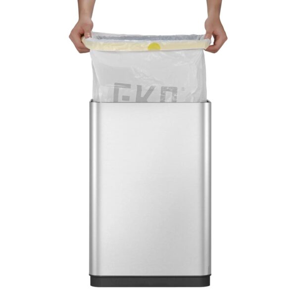 Eko Vuilnisbak Met Sensor Mirage X 80 L Matzilverkleurig