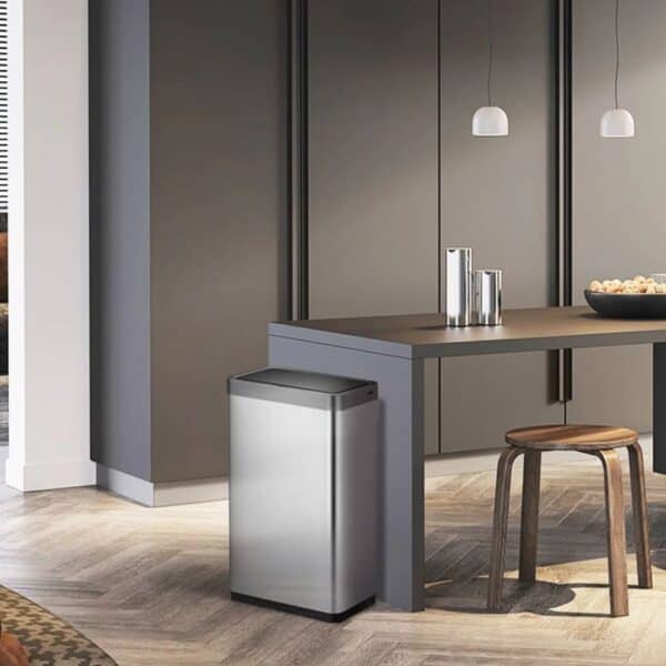 Eko Vuilnisbak Met Sensor Mirage X 80 L Matzilverkleurig