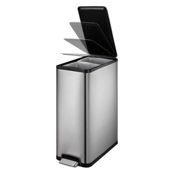 Eko Pedaalemmer Ecoslim 2X20 L Matzilverkleurig