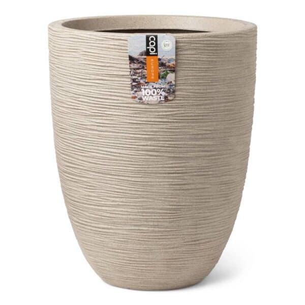 Capi Plantenbak Waste Rib Elegant Laag 46 cm X 58 Cm Terrazzo Beige