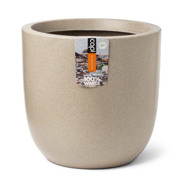 Capi Plantenbak Waste Smooth Terrazzo Beige 43X41 Cm