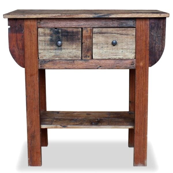 Wandtafel 80X35X80 Cm Gemengd Gerecycled Hout