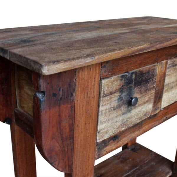 Wandtafel 80X35X80 Cm Gemengd Gerecycled Hout