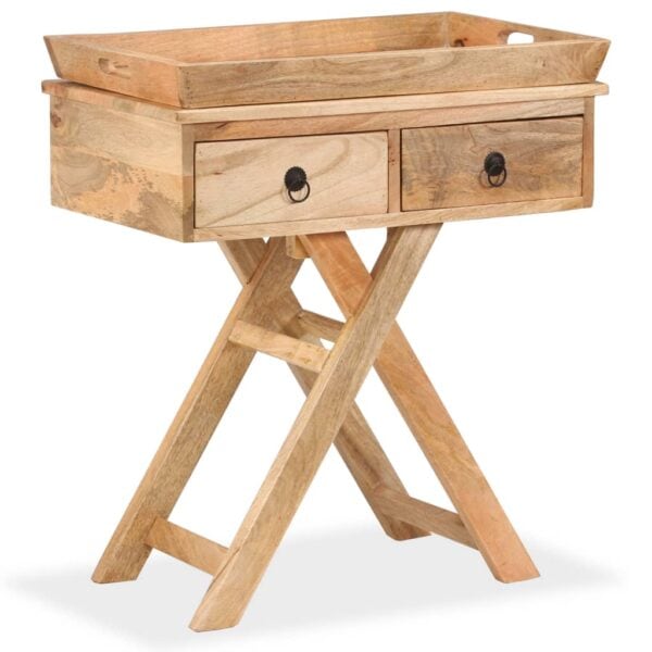 Bijzettafel 65X40X76 Cm Massief Mangohout
