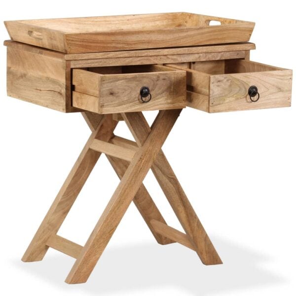 Bijzettafel 65X40X76 Cm Massief Mangohout