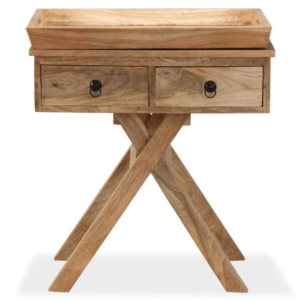 Bijzettafel 65X40X76 Cm Massief Mangohout