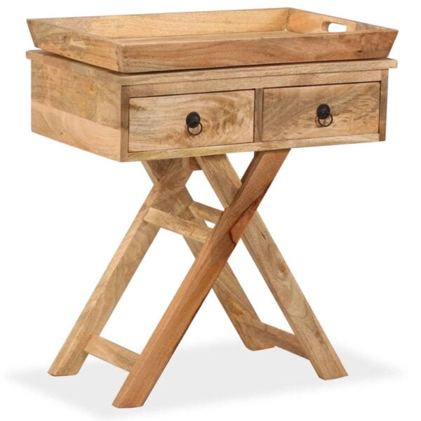 Bijzettafel 65X40X76 Cm Massief Mangohout
