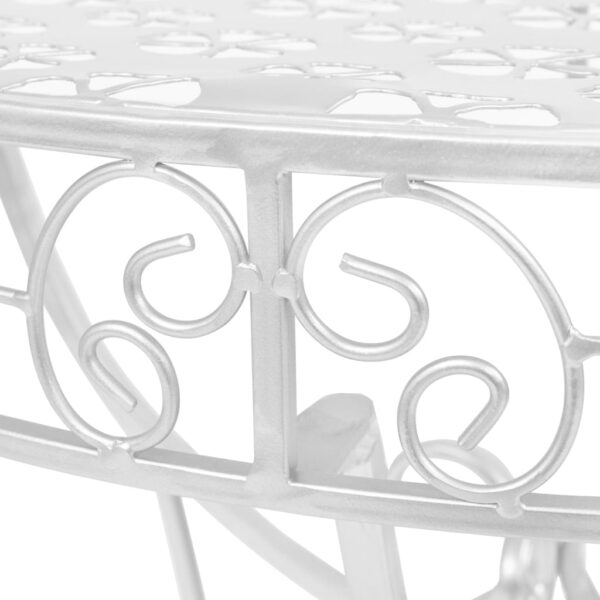 Bijzettafel Vintage Stijl Half Rond 72X36X74 Cm Metaal