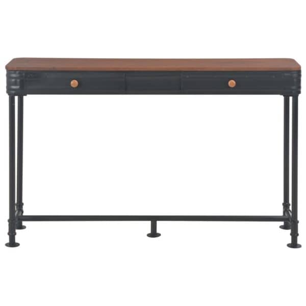Wandtafel Met 2 Lades 120X30X75 Cm Massief Vurenhout