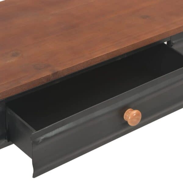 Wandtafel Met 2 Lades 120X30X75 Cm Massief Vurenhout