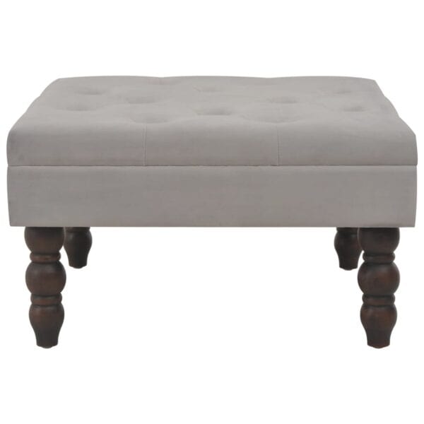 Kruk 60X60X36 Cm Fluweel Donker