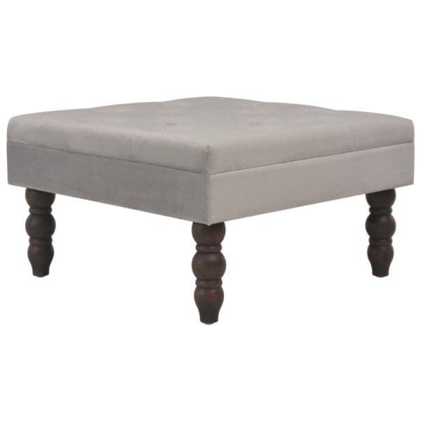Kruk 60X60X36 Cm Fluweel Donker