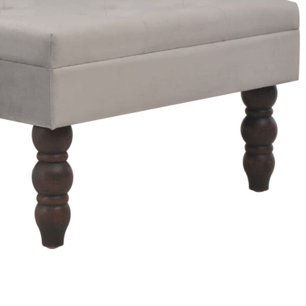 Kruk 60X60X36 Cm Fluweel Donker